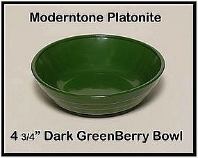 Moderntone Platonite Dark Green Berry Bowl