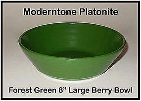 Moderntone Platonite Large Dark Green Berry Bowl