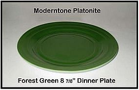 Moderntone Platonite Forest Green Dinner Plate