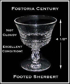 Fostoria Century Footed Ice Cream Sherbert/Dessert
