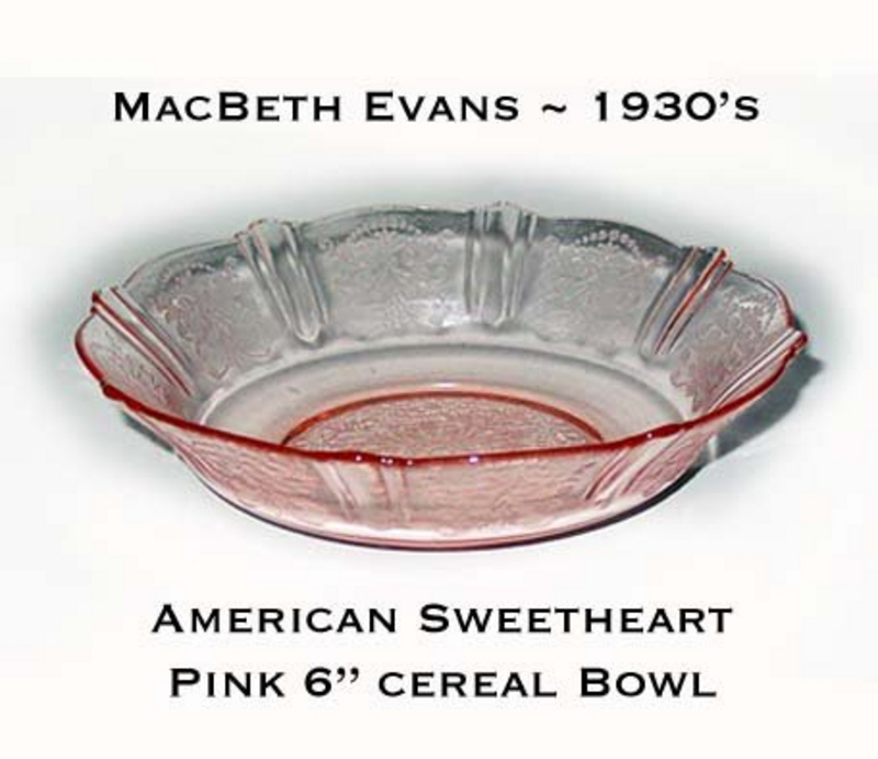American Sweetheart Cereal Bowl  Pink