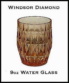 Windsor Diamond Pink 9 oz Water Glass