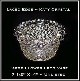 Katy Crystal Large Flower Frog Vase
