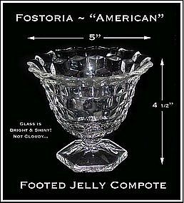 Fostoria ~ American ~ Footed Jelly Compote