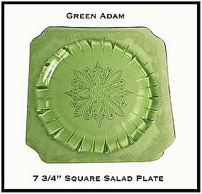 Adam Green Square Salad Plate