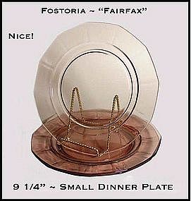 Fostoria Fairfax 9~1/4" Orchid Small Dinner Plate