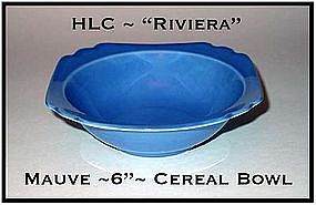 HLC Riviera Mauve Blue 6 1/4" Cereal Bowl