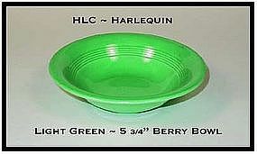 HLC Harlequin Original Light Green 5 1/2" Berry Bowl