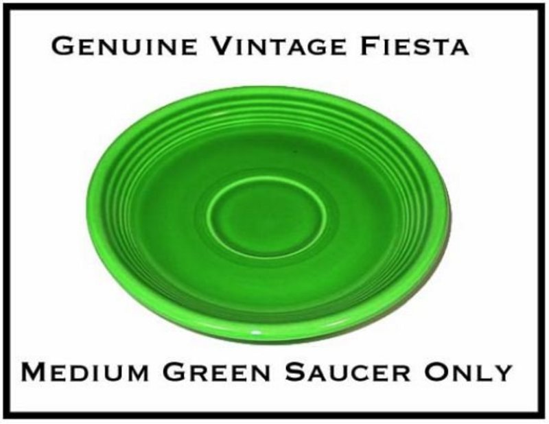 HLC Fiesta Medium Green Saucer Only ~ Super!