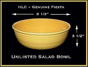 HLC Original Vintage Fiesta Unlisted Salad Bowl