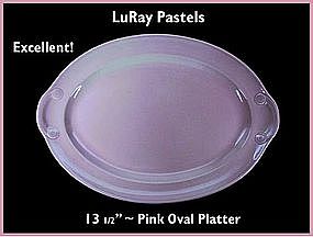 LuRay Pastels ~ 1940's ~ 13 1/2" Oval Platter