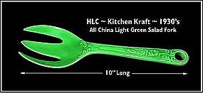 HLC~Fiesta ~ Kitchen Kraft ~ Original Green Salad Fork