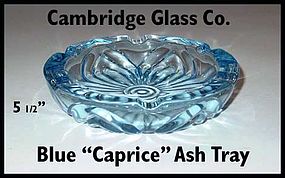 Cambridge Glass Blue Caprice Ash Tray