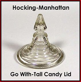 Hocking Manhattan Tall Candy Lid Only