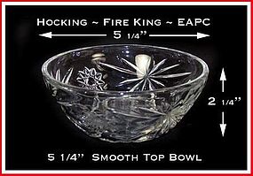 Hocking Fire King EAPC Smooth Top Deep Bowl