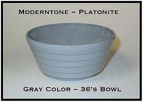 Moderntone Platonite Fired On Gold Color 36s Bowl