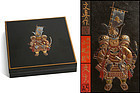 Japanese lacquer writing box Momotaro Makie design made by Bunshin