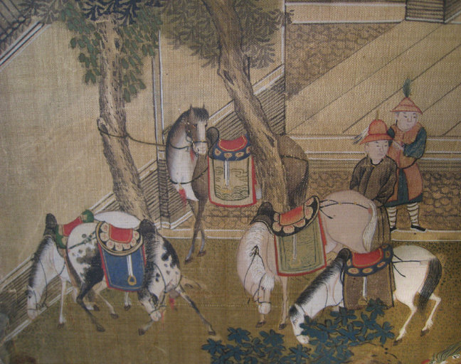 Chinese Antique Painting of Wedding Procession