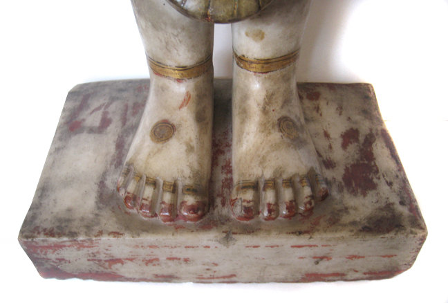 Indian Antique Alabaster Figure of Female Divinity