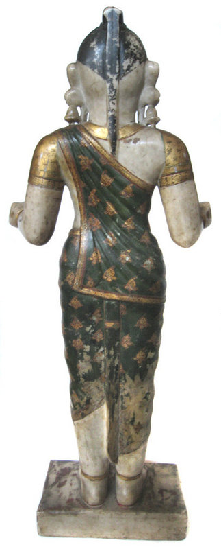 Indian Antique Alabaster Figure of Female Divinity