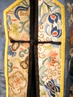 Chinese Antique Ladies Blue Dragon Coat