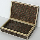 Persian Inlaid Mosaic Box with 6 Point Star Pattern