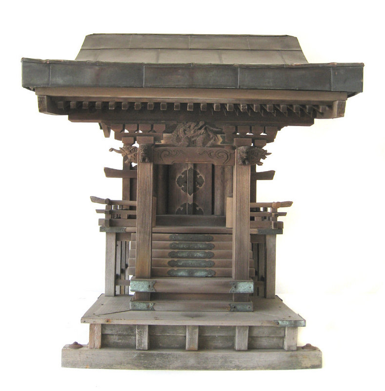 Japanese Edo Period Shinto Shrine with Copper Roof