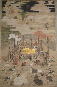 Japanese Buddhist Scroll of Parinirvana