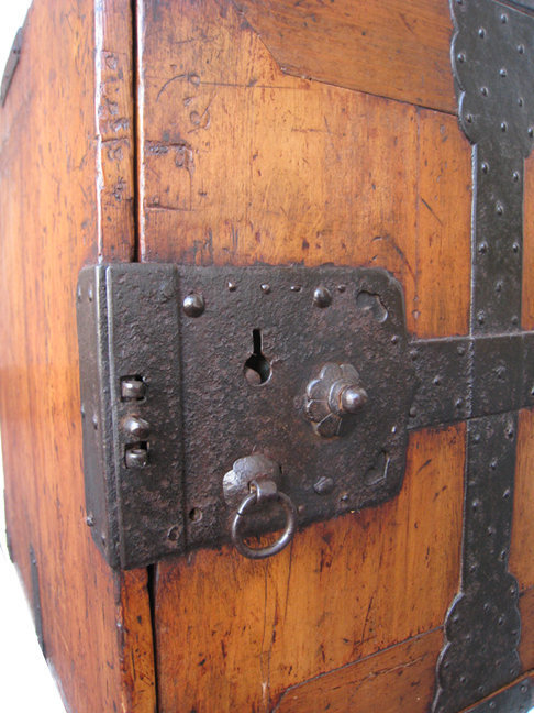 Japanese Antique Hinoki Wood Fune Tansu (Ship Safe)