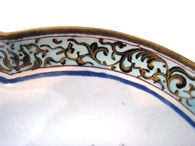Small Antique Chinese Canton Enamel Plate