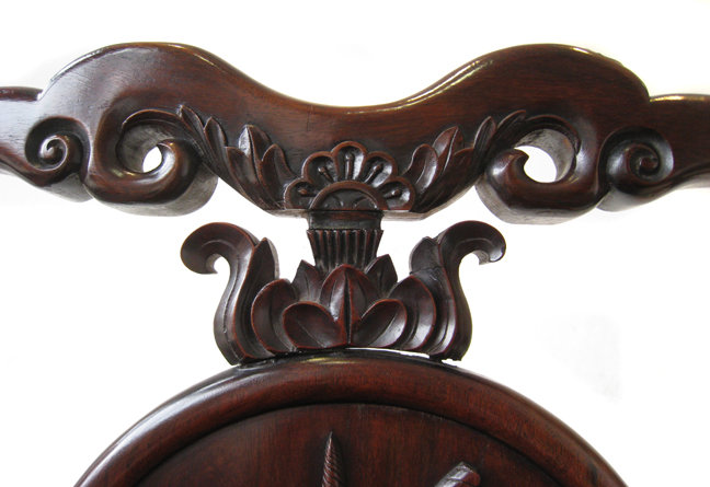 Chinese Antique Hardwood Chair with Elephants