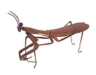 Japanese Antique Articulated PrayingMantis signed Kozan