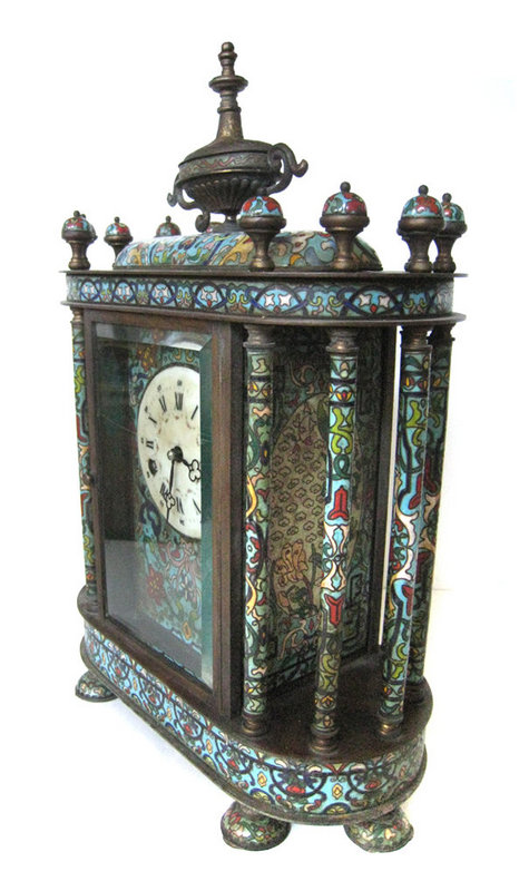 Chinese Antique Beautiful Cloisonne Clock