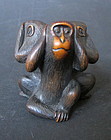 Antique Japanese Okimono of Monkeys