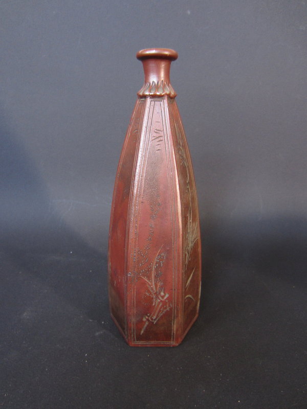Antique Japanese Bizen Pottery  Vase