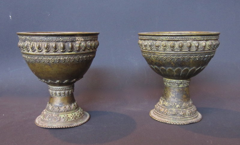 Antique Nepalese Bronze Bowls