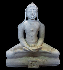 Antique Indian Marble Statue of a Jain Buddha