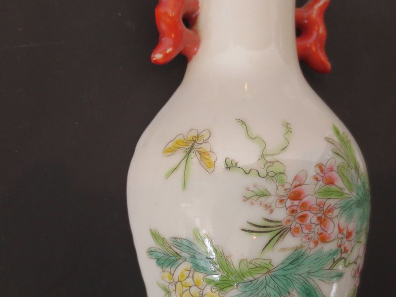 Republic Chinese Pair of Wall Vases