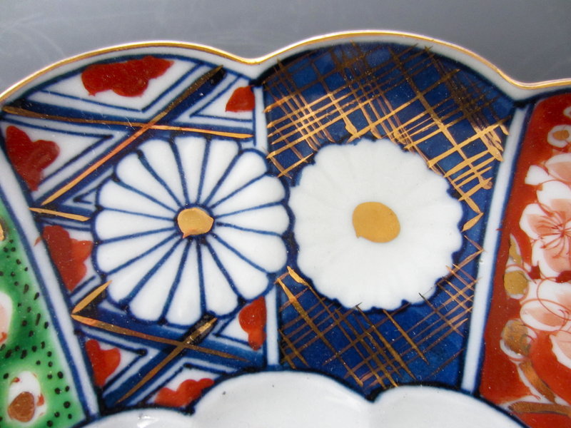 Antique Japanese Set of 8 Porcelain Plates