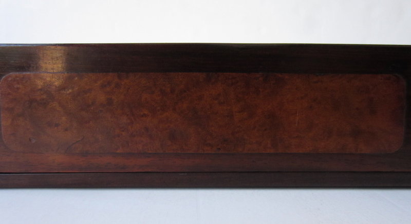 Chinese Hardwood Box with Sliding Panel