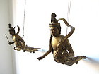Pair of Hanging Apsaras or Kuyo Bosatsu