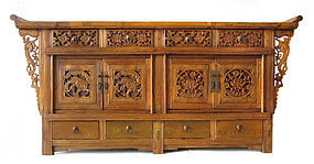 Chinese Antique Carved Altar Cabinet