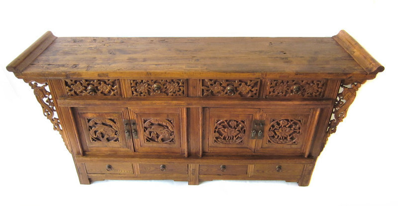 Chinese Antique Carved Altar Cabinet