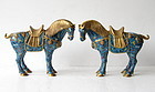 Pair of Chinese Cloisonne Horses