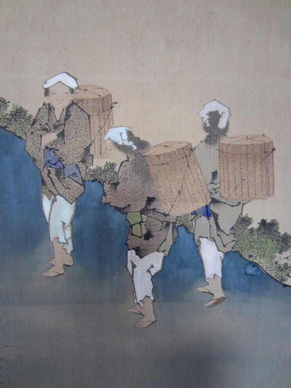 Japanese Scroll Painting After Hokusai
