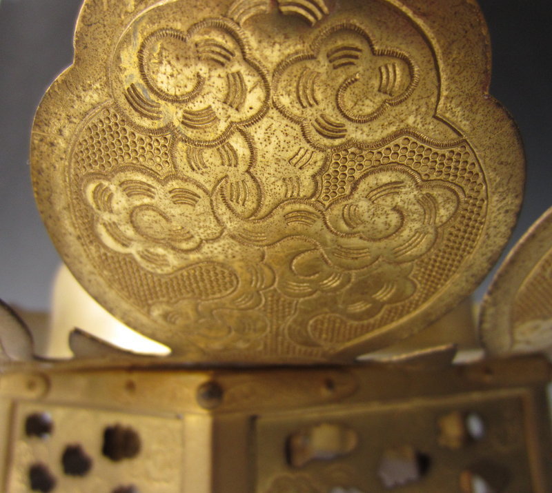 Japanese Gilt Copper Hanging Lantern