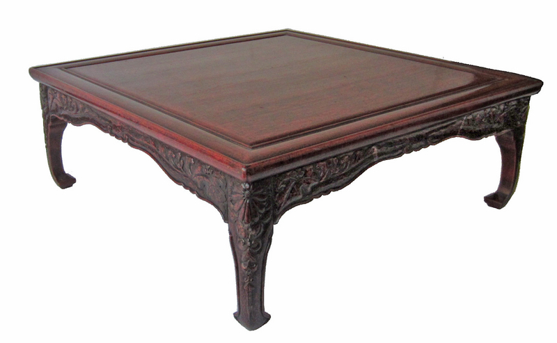 Antique Japanese Red Lacquer Table