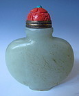 Chinese Pale Green Jade Snuff Bottle