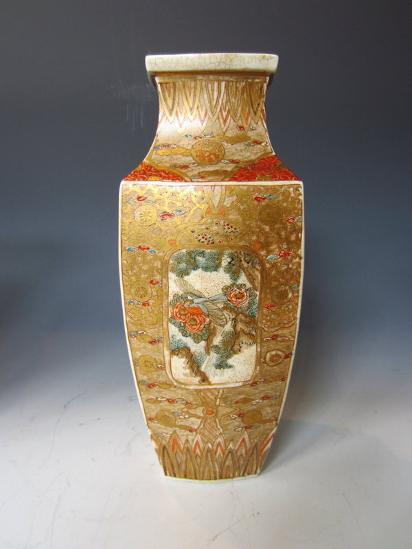 Pair of Satsuma vases