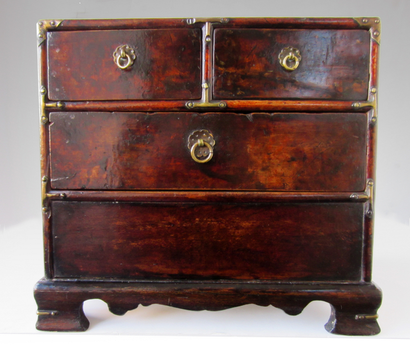 Small Korean Chest with Brass Fittings